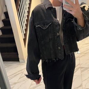 Asos black denim jacket